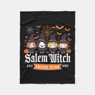 Cobertor De Velo Witch Est 1692 Social Club Halloween Mulheres Meni
