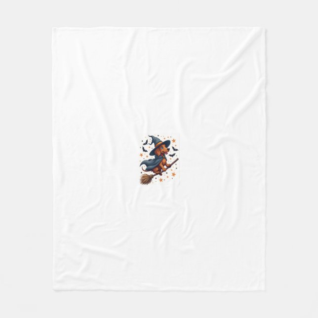Cobertor De Velo Witchy Dachshund Delight (Frente)