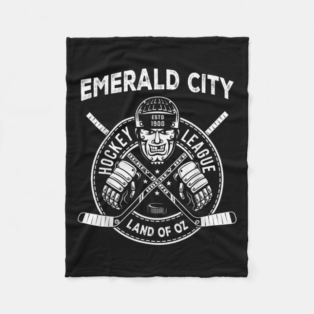 Cobertor De Velo Wizard Of Oz Emerald City Hockey Costume Halloween (Frente)