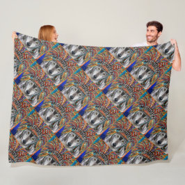 Cobertor De Velo Wolf Art