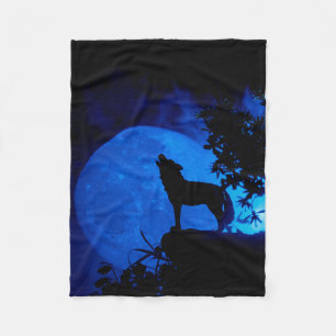 Cobertor De Velo Wolf Fleece Blanket