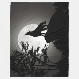 Cobertor De Velo Wolf Fleece Blanket