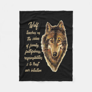 Cobertor De Velo Wolf Totem Animal Spirit Guide Tshirt