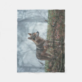 Cobertor De Velo Wolfdog Fleece Blanket