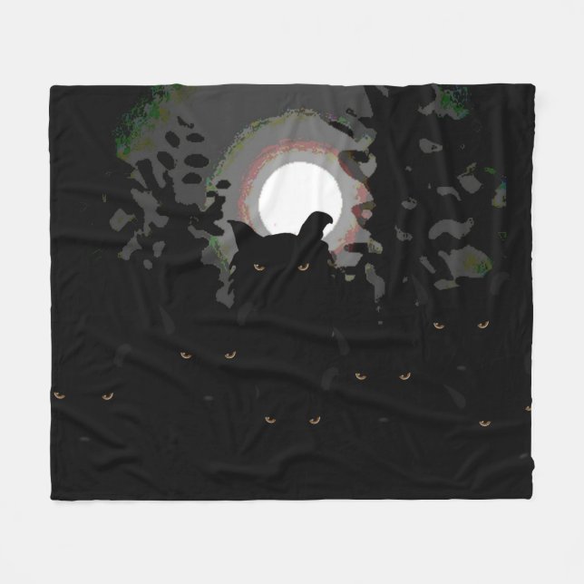 Cobertor De Velo Wolfie Fleece Blanket (Frente (Horizontal))