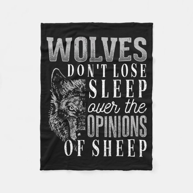 Cobertor De Velo Wolves Don't Lose Sleep Over The Onions Of Sheep - (Frente)