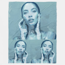 Cobertor De Velo "Woman in Blue" Premium Canvas