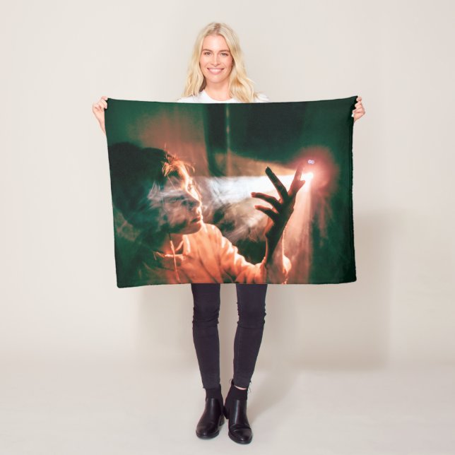 Cobertor De Velo Woman in Light and Smoke (In Situ)