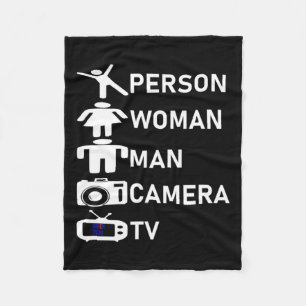 Cobertor De Velo Woman Man Camera Tv Go Vote 2020