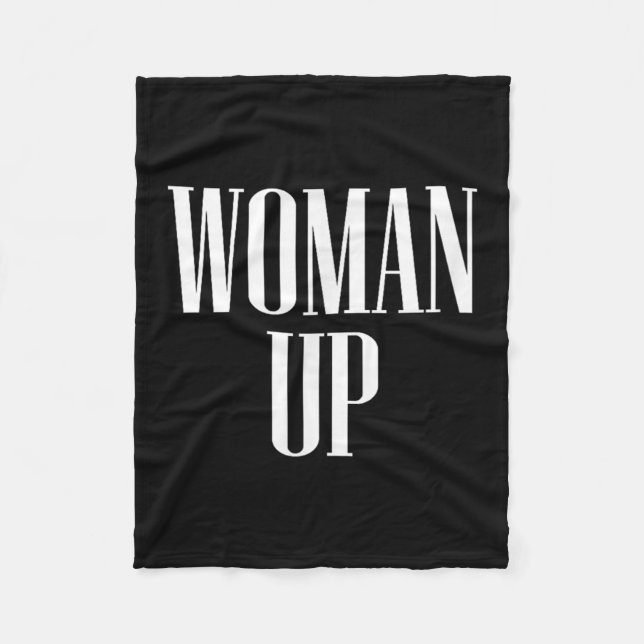 Cobertor De Velo Woman Up - Female Emwerment &amp; Motivation  (Frente)