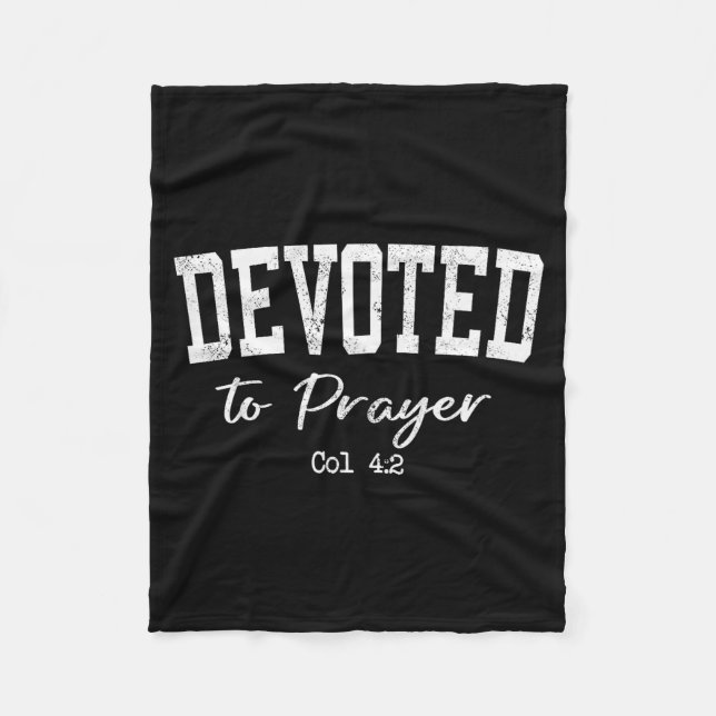Cobertor De Velo Women Christian Shirts Devoted To Prayer Bible Wor (Frente)