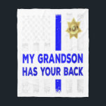 Cobertor De Velo Women Police Officer Grandparents My Grandson Gift<br><div class="desc">Women Police Officer Grandparents My Grandson Gift</div>