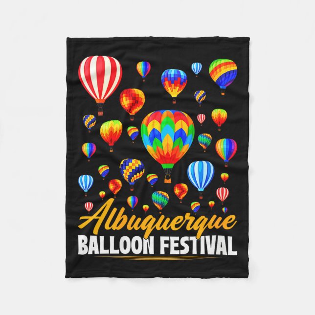 Cobertor De Velo Womens Albuquerque Hot Air Balloon Festival Balloo (Frente)
