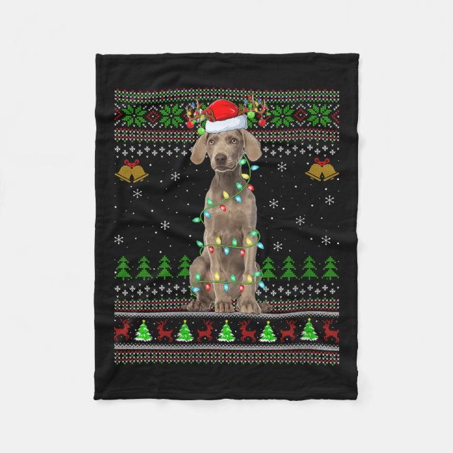 Cobertor De Velo Womens Australian Cattle Dog Ugly Christmas Sweate (Frente)