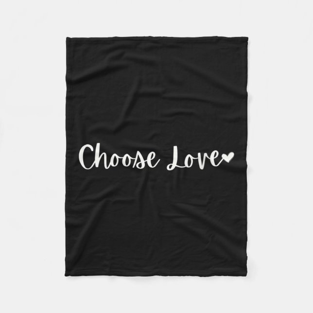Cobertor De Velo Womens Choose Love Motivational Mantra V-neck  (Frente)