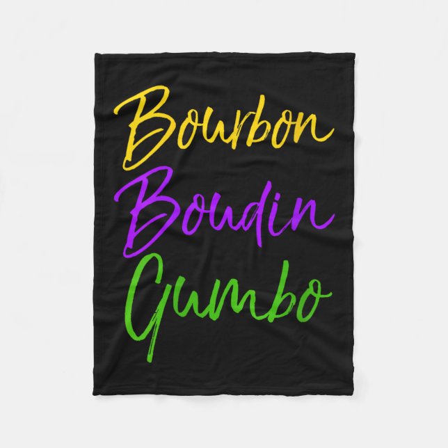 Cobertor De Velo Womens Funny Mardi Gras Quote New Orleans Gift Bou (Frente)