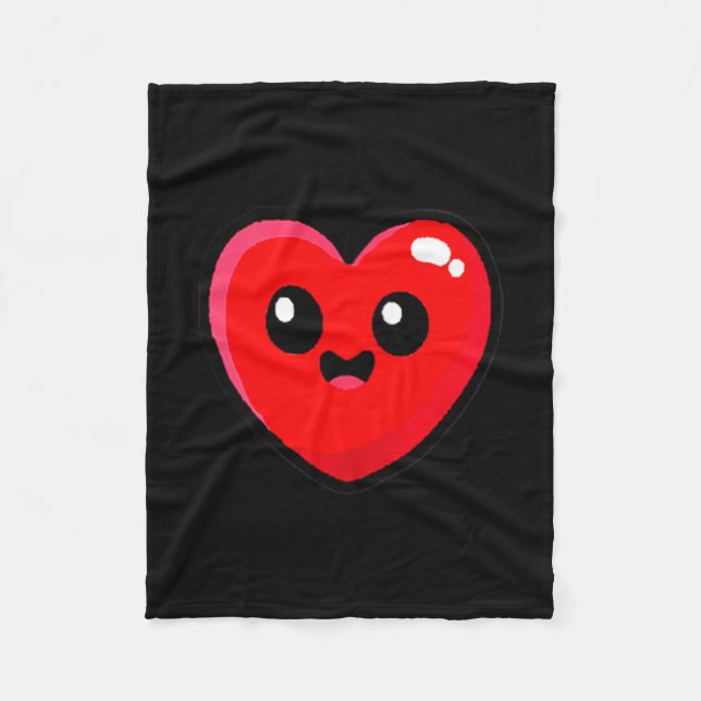 Cobertor De Velo Women's Red Heart Funny Cute Design For Men Women  (Frente)