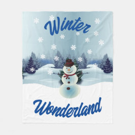 Cobertor De Velo Wonderland Fleece Blanket