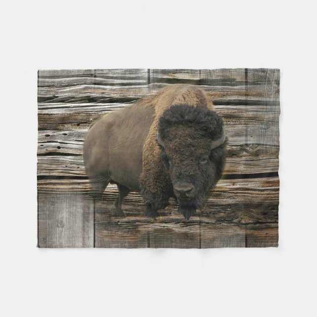 Cobertor De Velo Wood Bison (Frente (Horizontal))