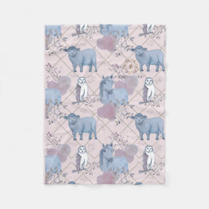 Cobertor De Velo Woodland Art Baby Blanket