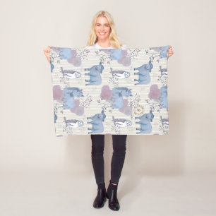 Cobertor De Velo Woodland Art Baby Blanket