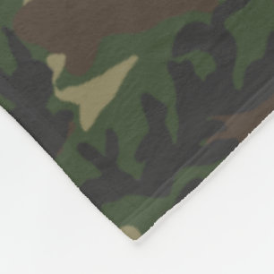 Cobertor De Velo Woodland Camo Pattern