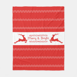 Cobertor De Velo Woodland Christmas Fleece Blanket