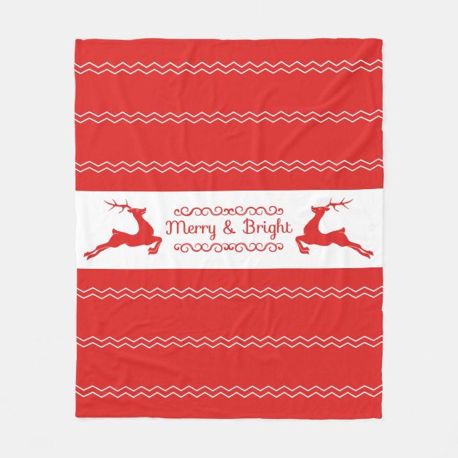 Cobertor De Velo Woodland Christmas Fleece Blanket (Frente)