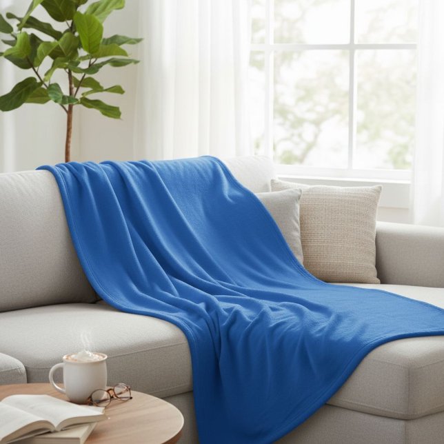 Cobertor De Velo Wool blanket in blue, warm blue wool blanket (Criador carregado)