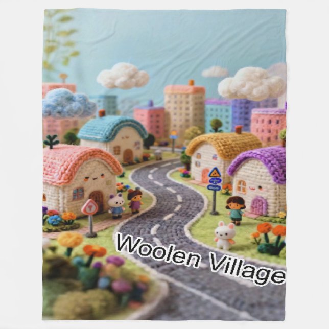 Cobertor De Velo Woolen Village  (Frente)