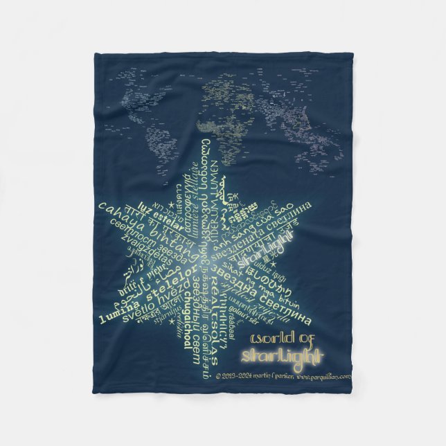 Cobertor De Velo World Starlight Fleece Blanket (Frente)