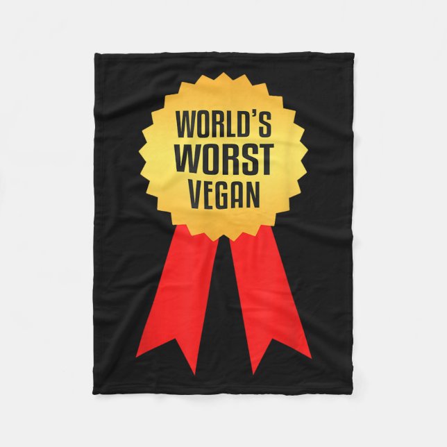 Cobertor De Velo Worlds Worst Vegan (Frente)