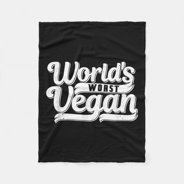 Cobertor De Velo Worlds Worst Vegan _1 (Frente)
