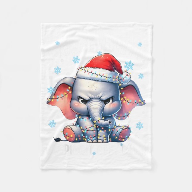 Cobertor De Velo Worst White Elephant Ever Christmas Xmas Under 15  (Frente)