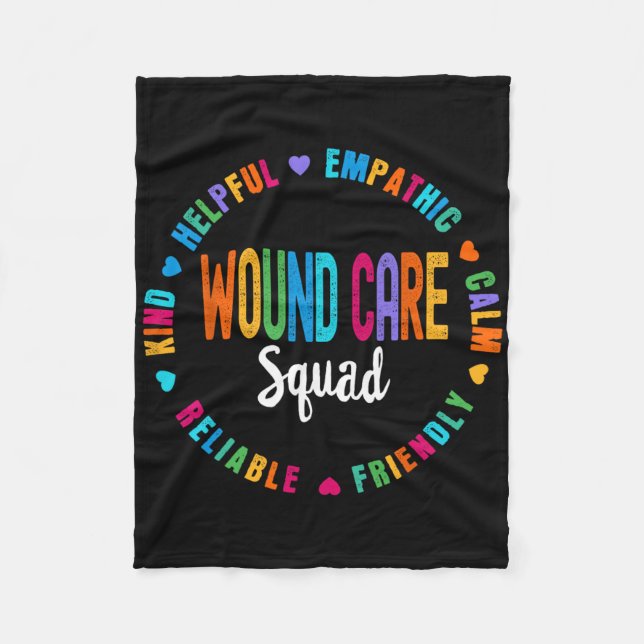 Cobertor De Velo Wound Care Nurse Squad Appreciation Sta (Frente)