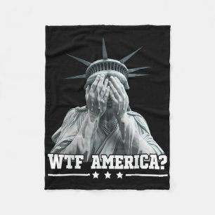 Cobertor De Velo Wtf América Chorando Estátua Da Liberdade Patrióti