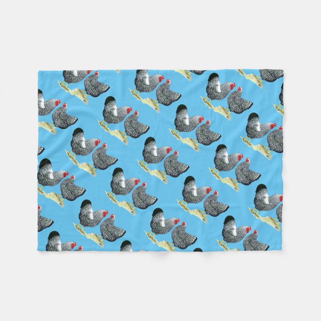 Cobertor De Velo Wyandottes Par lacrado por prata (Frente (Horizontal))