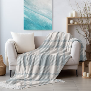 Cobertor De Velo Xadrez Azul Cozy Oceano Fall