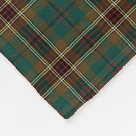 Cobertor De Velo Xadrez Brown e Verde Murphy Tartan