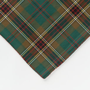 Cobertor De Velo Xadrez Brown e Verde Murphy Tartan