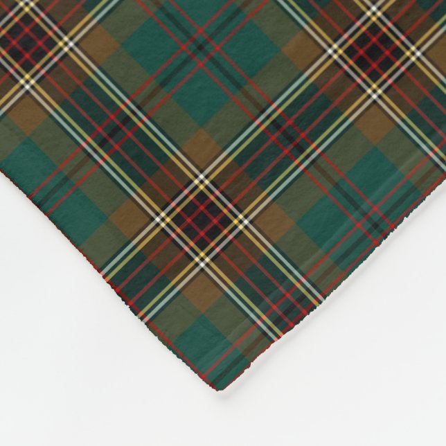 Cobertor De Velo Xadrez Brown e Verde Murphy Tartan (Quina)