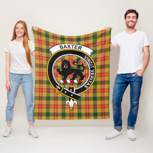 Cobertor De Velo Xadrez Clan Baxter Tartan