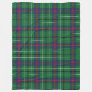 Cobertor De Velo Xadrez Clan Duncan Tartan Verde Xadrez