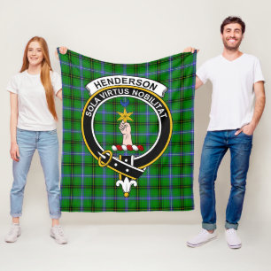 Cobertor De Velo Xadrez Clan Henderson Tartan