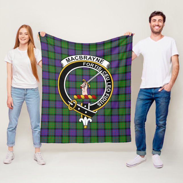 Cobertor De Velo Xadrez Clan MacBrayne Tartan (In Situ)