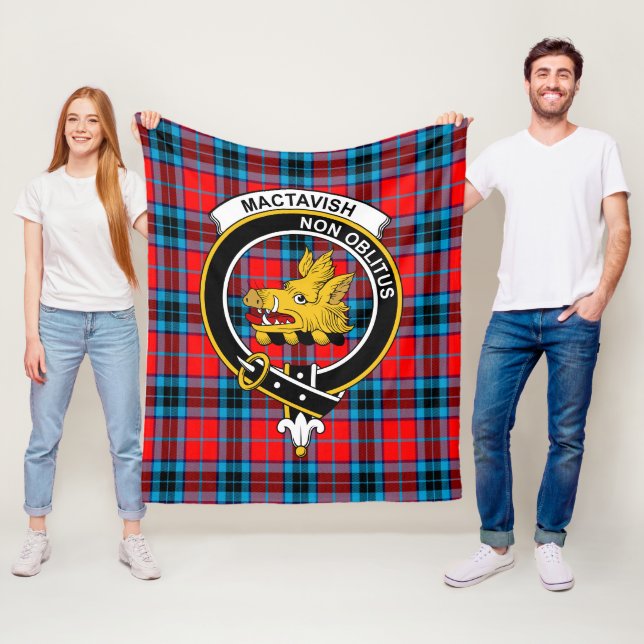 Cobertor De Velo Xadrez Clan MacTavish Tartan (In Situ)