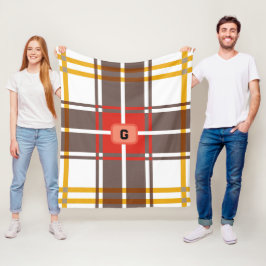 Cobertor De Velo Xadrez Colorida Rústica Elegante