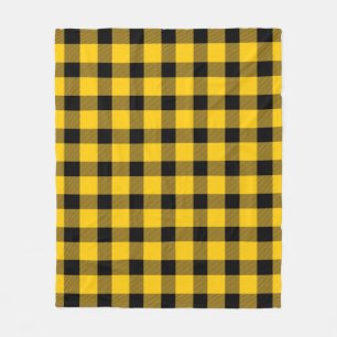 Cobertor De Velo Xadrez de Lumberjack no País de Buffalo Amarelo/D
