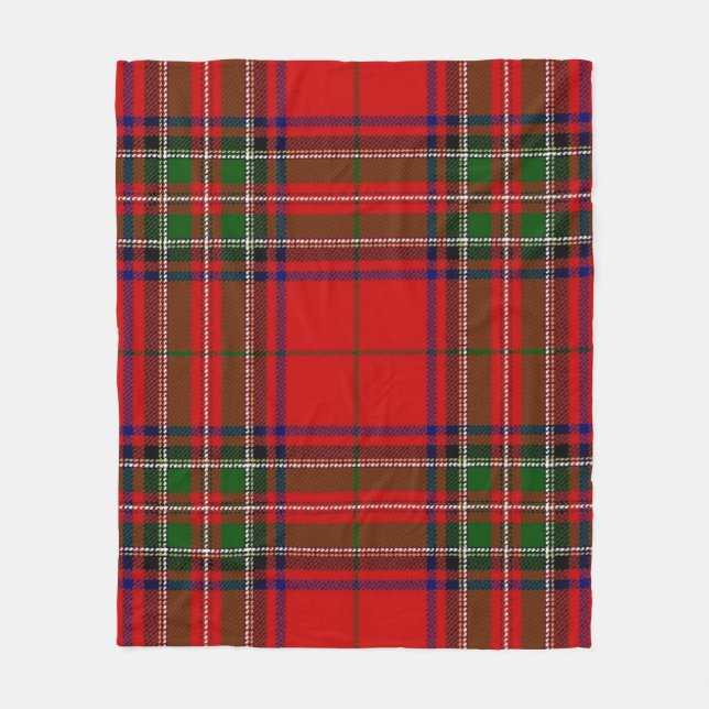 Cobertor De Velo Xadrez de Natal Fleece Blanket (Frente)