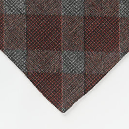 Cobertor De Velo Xadrez de tartã transversal marrom com alivio de c